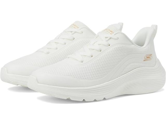(取寄) ボブス スケッチャーズ レディース ボブス スクアッド ウェーブ - スティル ウェーディング BOBS from SKECHERS women Bobs Squad Waves - Still Wading White