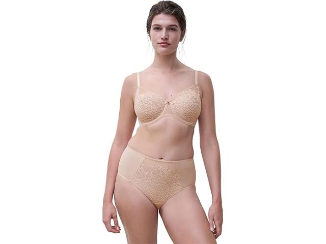 (取寄) シャンテル レディース レース フル カバレッジ アンライン ブラ Chantelle women Maris Lace Full Coverage Unlined Bra Nude Blush