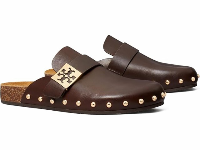 (取寄) トリーバーチ レディース メロウ スタッズ ミュール Tory Burch women Tory Burch Mellow Stud Mule Deep Mocha/Goldの通販は