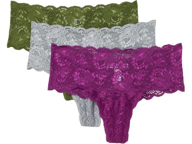 (取寄) コサベラ レディース ネバー セイ ネバー コンフィー キューティー トング 3-パック Cosabella women Never Say Never Comfie Cutie Thong 3-Pack Carnevale Dove Gray Cappero