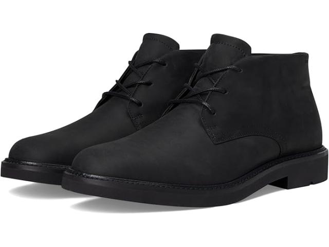 (取寄) エコー メンズ ロンドン レース アップ ウォータープルーフ チャッカ ブーツ ECCO men London Lace Up Waterproof Chukka Boots Black Nubuck