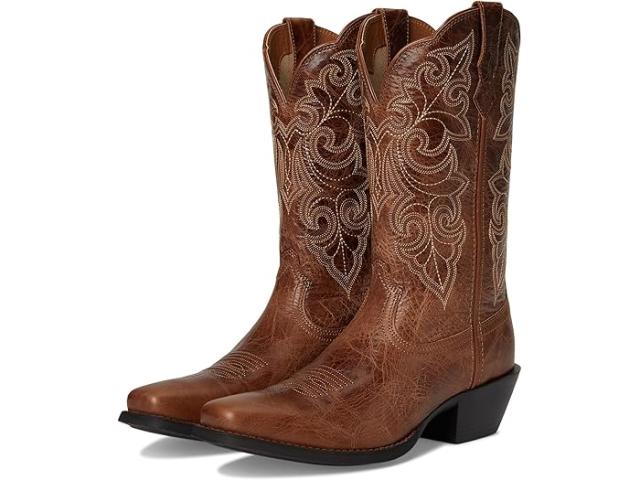 (取寄) アリアット レディース ラウンド アップ スクエア トゥ ウェスタン ブーツ Ariat women Round Up Square Toe Western Boots Ready Russet