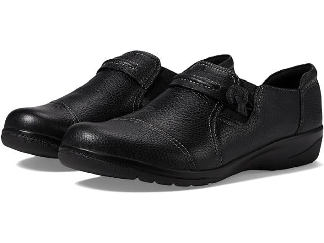 (取寄) クラークス レディース チェイン マディ Clarks women Clarks Cheyn Madi Black Tumbled Leather