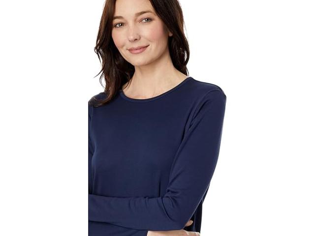 (取寄) エルエルビーン レディース ピマ クルー ネック ロング スリーブ L.L.Bean women L.L.Bean Pima Crew Neck Long Sleeve Raven Blue