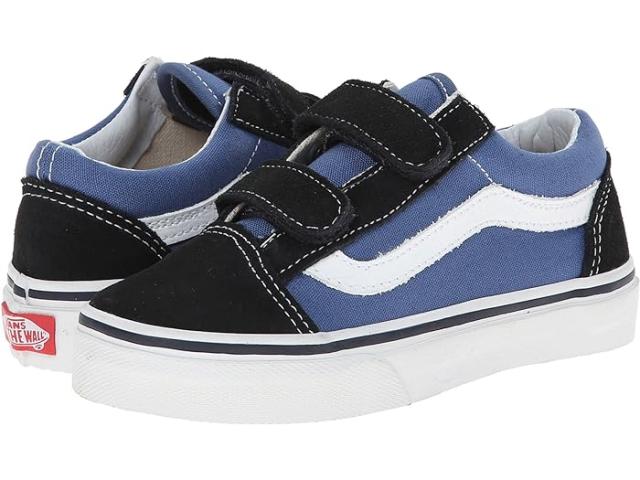 (取寄) バンズ キッズ ボーイズ オールド スクール V (リトル キッド/ビッグ キッド) Vans Kids boys Vans Kids Old Skool V (Little Kid/Big Kid) Navy/True Whiteの通販は