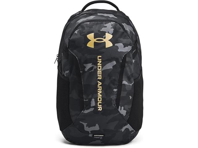 (取寄) アンダーアーマー ハッスル 6.0 バックパック Under Armour Under Armour Hustle 6.0 Backpack Black/Black/Metallic Goldの通販は