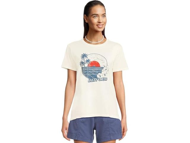 (取寄) ソルティ クルー レディース ビーチ シーン ボーイフレンズ ティー Salty Crew women Beach Scene Boyfriend Tee Off White