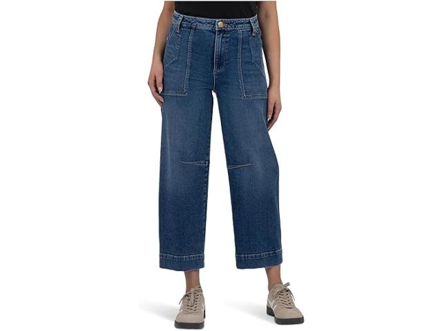 (取寄) カット フロム ザ クロス レディース アシュトン ワイド レッグ バレル KUT from the Kloth women Ashton Wide Leg Barrel Medium Wash
