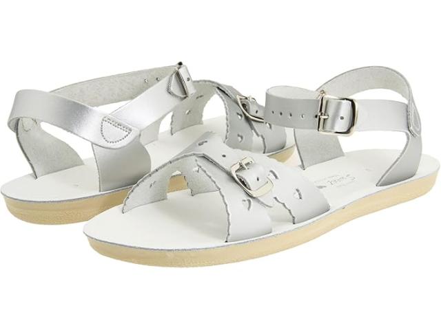 (取寄) ソルト ウォーター サンダル バイ ホイ シューズ ガールズ サン-サン - スウィートハート (トドラー/リトル キッド) Salt Water Sandal by Hoy Shoes girls  Sun-San - Sweetheart (Toddler/Little Kid) Silverの通販は
