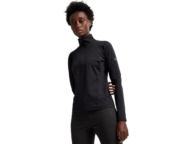(取寄) アークテリクス レディース ロー ジップ ネック Arc'teryx women Rho Zip Neck Black
