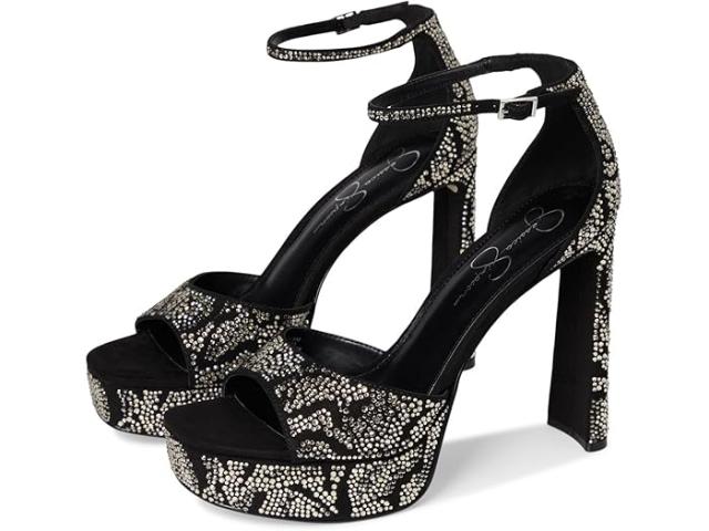 (取寄) ジェシカ シンプソン レディース アンクル ストラップ プラットフォーム サンダル Jessica Simpson women Telxia Ankle Strap Platform Sandals Black