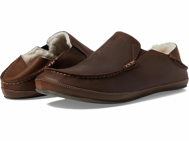 (取寄) オルカイ メンズ モロア スリッパ OluKai men Moloa Slipper Dark Wood/Dark Woodの通販は