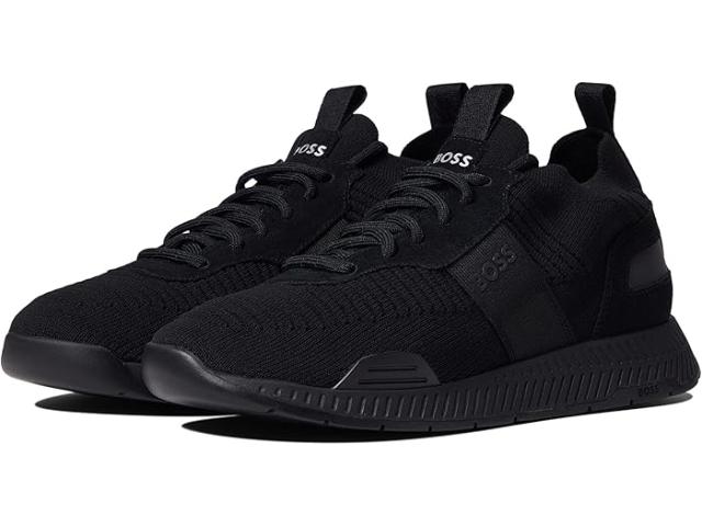(取寄) ボス メンズ チタニウム ナイロン ランナー BOSS men Titanium Nylon Runners Black 1の通販は