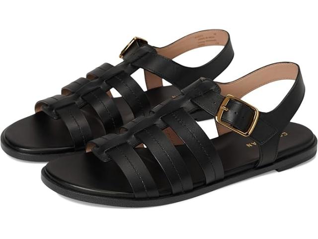 (取寄) コールハーン レディース フリン フィッシュマン サンダル Cole Haan women Flynn Fishman Sandals Black Leather