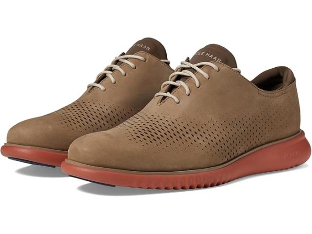 (取寄) コールハーン メンズ 2 ゼログランド レーザー ウイング ティップ オックスフォード ライン Cole Haan men Cole Haan 2.Zerogrand Laser Wing Tip Oxford Lined Irish Coffee Nubuck/Redwoodの通販は