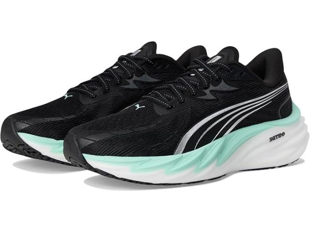 (取寄) プーマ レディース ヴェロシティ ニトロ ランニング シューズ PUMA women Velocity Nitro Running Shoes Black/Mint Melt