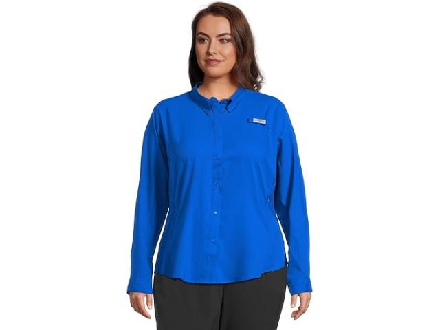 (取寄) コロンビア レディース プラス サイズ タミアミ リ L/S シャツ Columbia women Plus Size Tamiami II L/S Shirt Blue Macaw 1