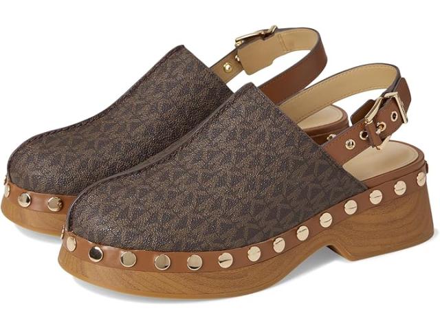 (取寄) マイケルコース レディース エスラ クロッグ MICHAEL Michael Kors women Esra Clog Brown/Luggage