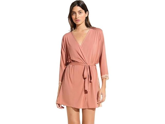 (取寄) エバージェイ レディース フローラ 3/4 スリーブ ローブ Eberjey women Flora 3/4 Sleeve Robe Rouge Pinkの通販は 28,949円