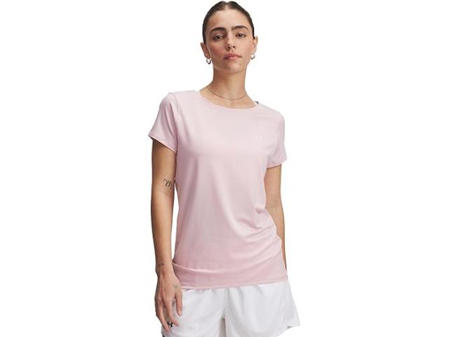 (取寄) アンダーアーマー レディース ヒートギア アーマー ショート スリーブ Under Armour women HeatGear Armour Short Sleeve Prime Pink/White