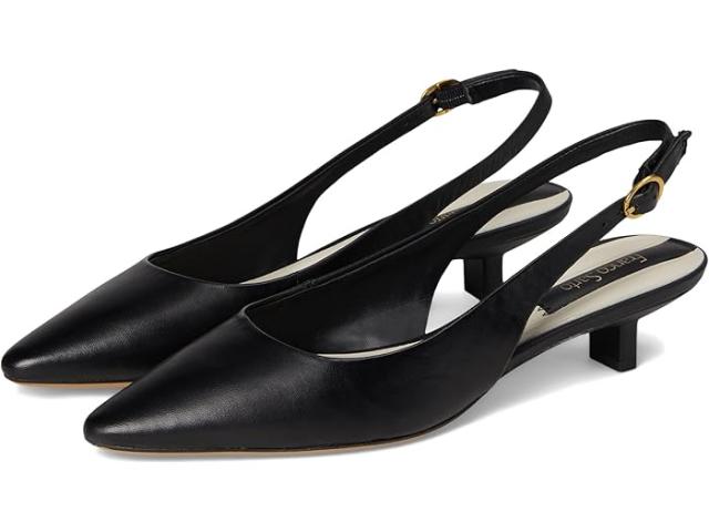 (取寄) フランコ サルト レディース プーラ スリングバック シューズ Franco Sarto women Pura Slingback Shoes Black Leather
