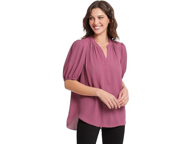 (取寄) エヌワイディージェイ レディース パフ スリーブ ポップオーバー NYDJ women Puff Sleeve Popover Crushed Berry