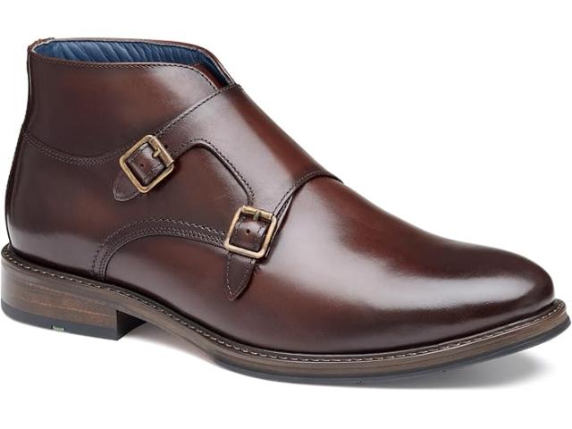 (取寄) ジョンストン&マーフィー メンズ ローリー ダブル バックル ブーツ Johnston & Murphy men Johnston & Murphy Raleigh Double Buckle Boots Mahogany Full Grainの通販は
