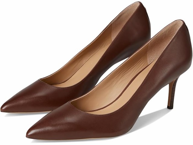 (取寄) ローレン ラルフローレン レディース ラネット バーニッシュド レザー パンプス Lauren Ralph Lauren women Lauren Ralph Lauren Lanette Burnished Leather Pumps Dark Mahoganyの通販は