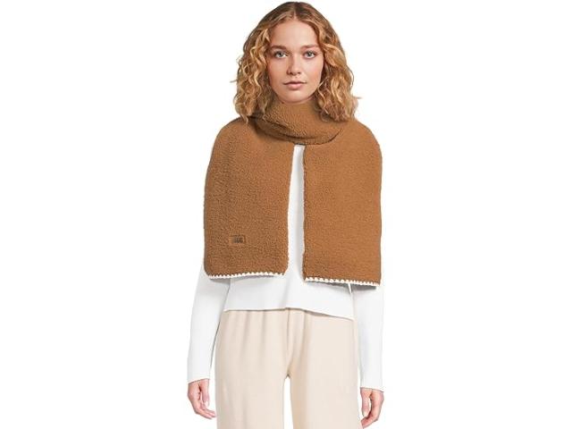 (取寄) アグ レディース アグフラフ スカルプド スカーフ UGG women Uggfluff Scalloped Scarf Chestnut