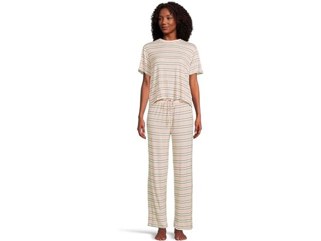 (取寄) ハニーデュー インティメイト レディース オール アメリカン Pj セット Honeydew Intimates women All American PJ Set Linen Stripe
