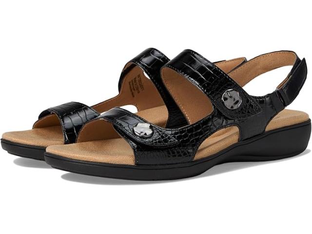 (取寄) トロッターズ レディース ロミ クロコ Trotters women Romi Croco Black