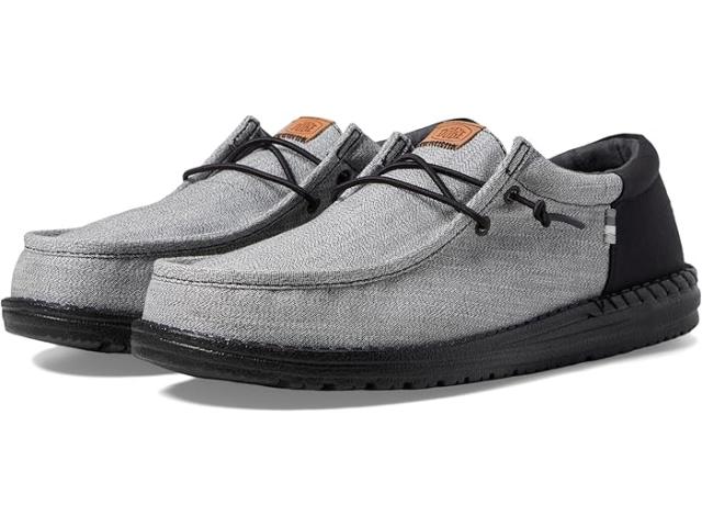 (取寄) ヘイ デュード メンズ ウォーリー ファンク ナイロン クラフト Hey Dude men Hey Dude Wally Funk Nylon Craft Black/Grey