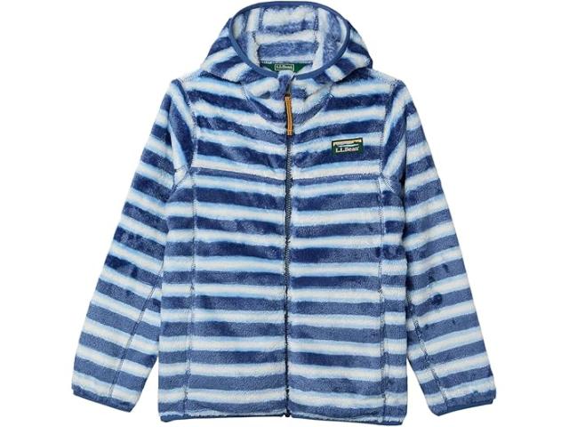 (取寄) ハイ-パイル プリント (ビッグ キッド) L.L.Bean Kids Hi-Pile Fleece, Print (Big kid) Brightwater Blue Sripe