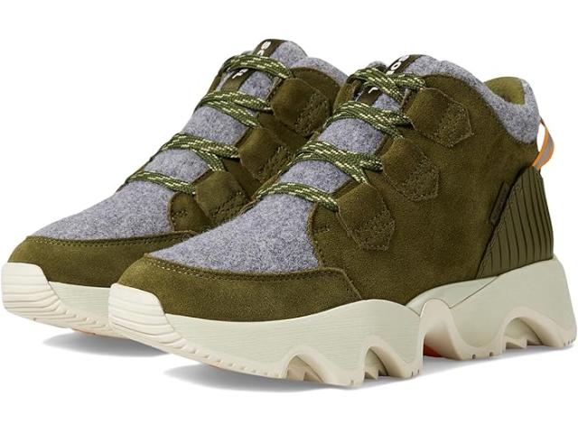 (取寄) ソレル レディース キネティック インパクト カリブー プラス ウォータープルーフ SOREL women SOREL Kinetic Impact Caribou Plus Waterproof Utility Green/Light Aloe