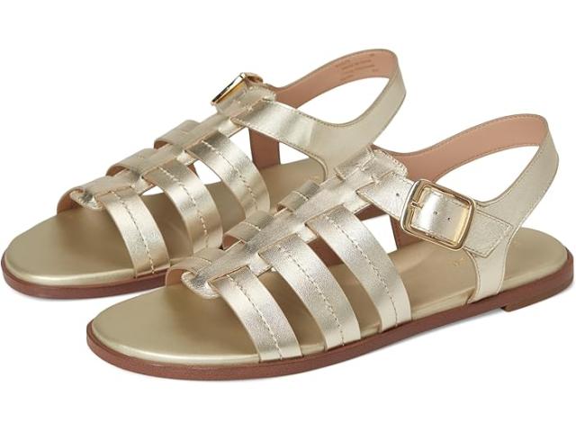 (取寄) コールハーン レディース フリン フィッシュマン サンダル Cole Haan women Flynn Fishman Sandals Soft Gold Leather