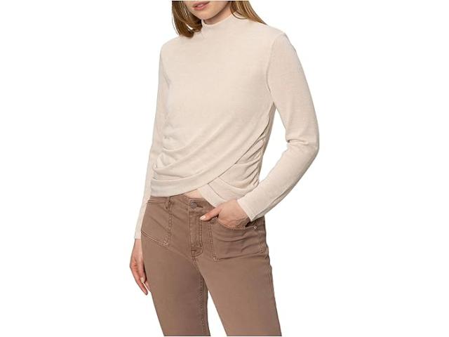 (取寄) サンクチュアリ レディース ロング スリーブ ドレープド モック ネック Sanctuary women Long Sleeve Draped Mock Neck Mother Of Pearl