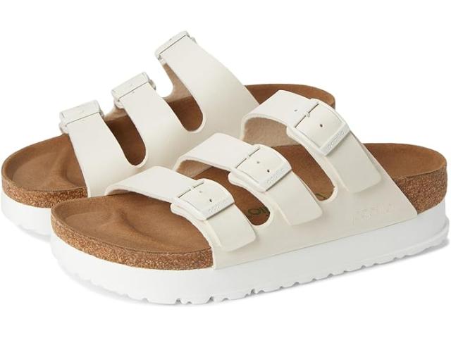 (取寄) ビルケンシュトック レディース パピリオ バイ フロリダ プラットフォーム - ビーガン Birkenstock women Papillio by Florida Platform - Vegan Eggshell