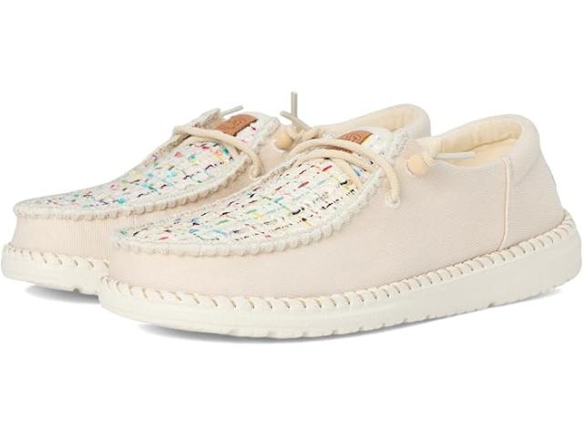 (取寄) ヘイ デュード レディース ウェンディ ファンク クラフテッド ツイード Hey Dude women Wendy Funk Crafted Tweed Ivory