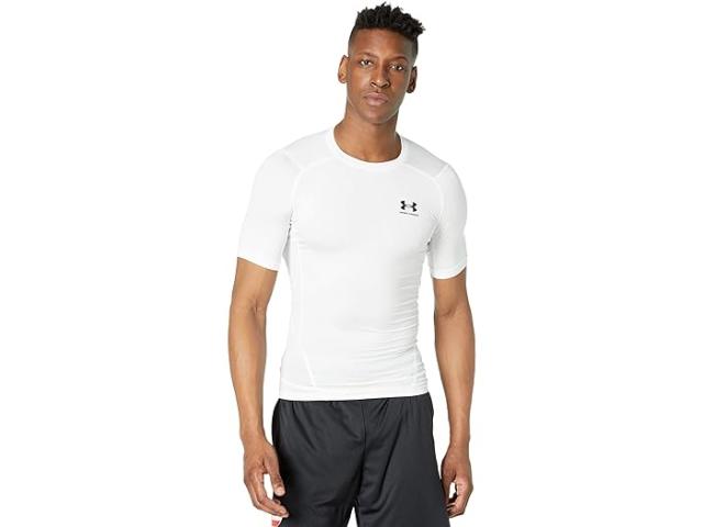 (取寄) アンダーアーマー メンズ ヒートギア アーマー コンプレッション ショート スリーブ Under Armour men Under Armour Heatgear Armour Compression Short Sleeve White/Black