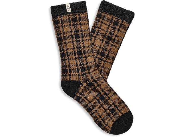 (取寄) アグ レディース ジョセフィーヌ フリース ライン ソック UGG women UGG Josephine Fleece Lined Sock Chestnut / Black Buffalo Checkの通販は 8,589円