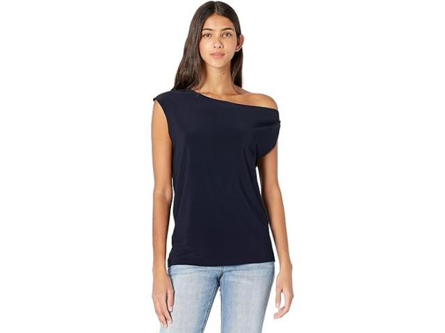 (取寄) ノーマ カマリ レディース ドロップ ショルダー トップ Norma Kamali women Norma Kamali Drop Shoulder Top Midnightの通販は