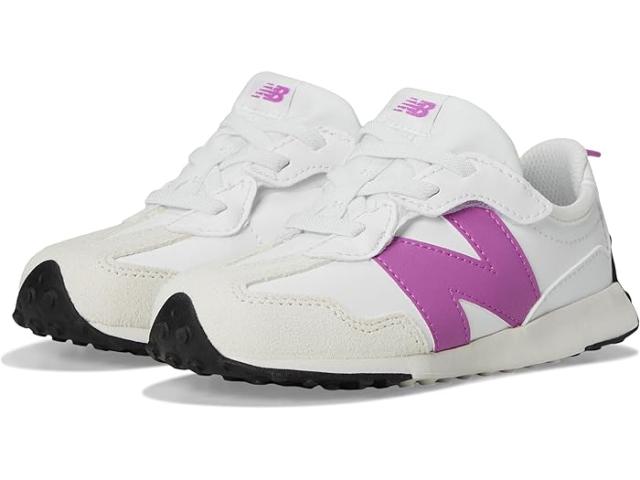 (取寄) ニューバランス キッズ キッズ 327 ニュー-B (インファント/トドラー) New Balance Kids kids 327 New-B (Infant/Toddler) White/Passion Fruitの通販は
