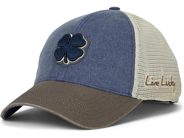 (取寄) ブラッククローバー トゥー トーン ビンテージ 33 アジャスタブル ハット Black Clover Two Tone Vintage 33 Adjustable Hat Navy Hat/3d Navy Clover/Stone Trim Felt Patch