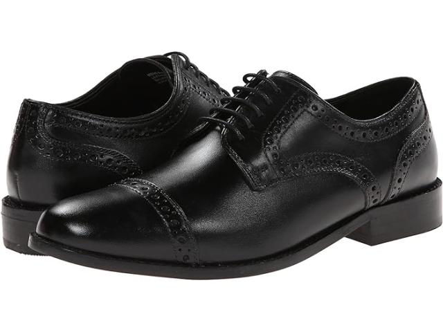 (取寄) ナン ブッシュ メンズ ノークロス キャップ トゥ ドレス カジュアル オックスフォード Nunn Bush men Nunn Bush Norcross Cap Toe Dress Casual Oxford Black