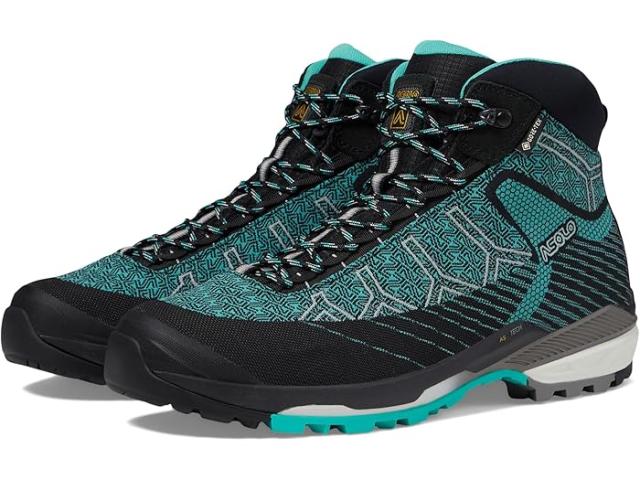(取寄) アゾロ レディース ファルコン エボ ジャカード GV Asolo women Falcon EVO Jaquard GV Black/Aqua Green
