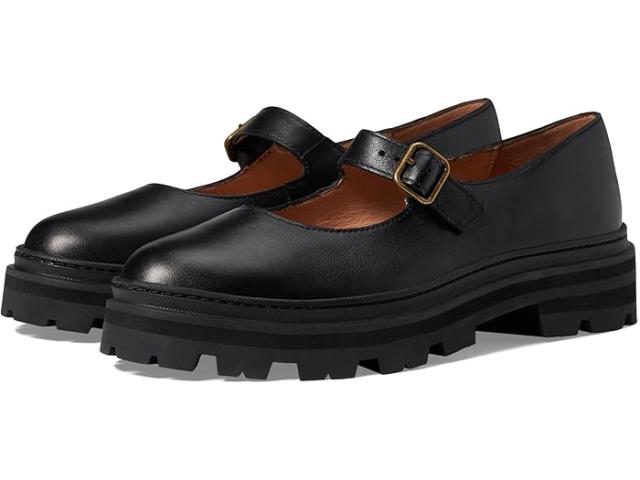 (取寄) メイドウェル レディース ザ フレイヤ プラットフォーム ラグソール メアリー ジーン Madewell women Madewell The Freya Platform Lugsole Mary Jane True Blackの通販は 23,601円
