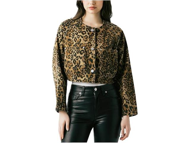 (取寄) ブランクニューヨーク レディース ヒア ミー ローア クロップド レオパード ジャケット Blank NYC women Hear Me Roar Cropped Leopard Jacket Leopard