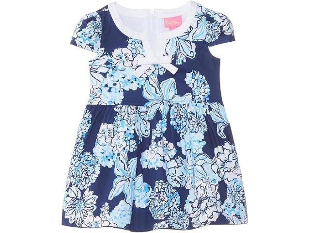 (取寄) リリー ピュリッツァー キッズ ガールズ ルイーズ ドレス (トドラー/リトル キッズ/ビッグ キッズ) Lilly Pulitzer Kids girls Lilly Pulitzer Kids Louise Dress (Toddler/Little Kids/Big Kids) Low Tide Navy Bouquet All Dayの通販は