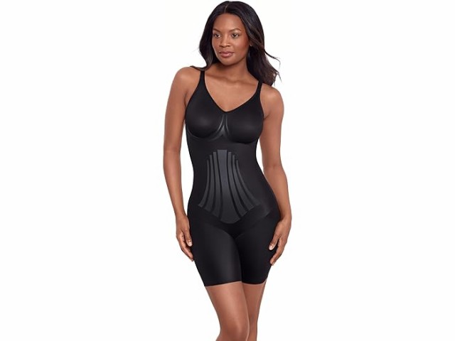 (取寄) ミラクルスーツ シェイプウェア レディース モダン タイ スリマー ボディスーツ Miraclesuit Shapewear women Modern Miracle Thigh Slimmer Bodysuit Blackの通販は