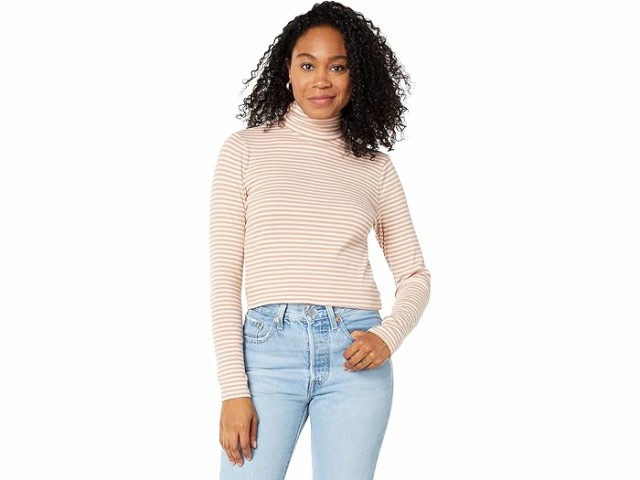 (取寄) リーバイス ウィメンズ レディース ムーン リブ タートルネック Levi's Womens women Levi's Womens Moon Rib Turtleneck Currant Granola